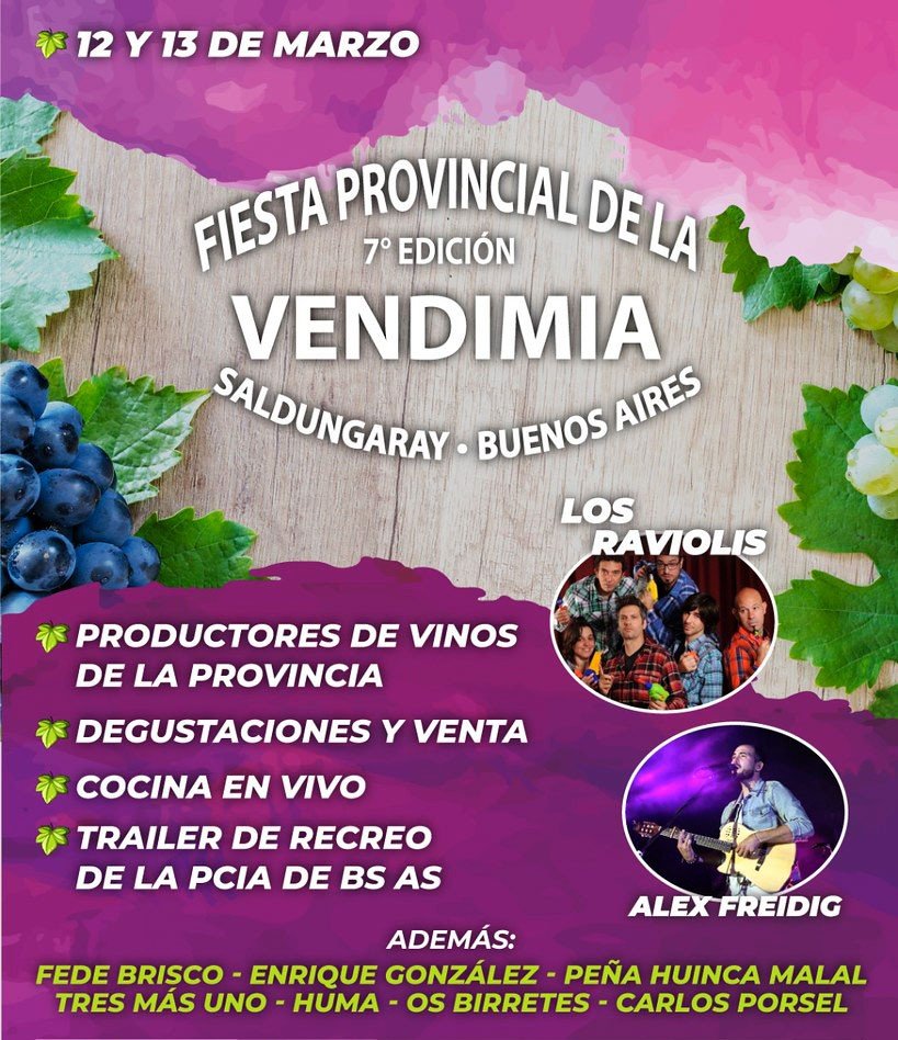 7° Fiesta Provincial de la Vendimia en Saldungaray